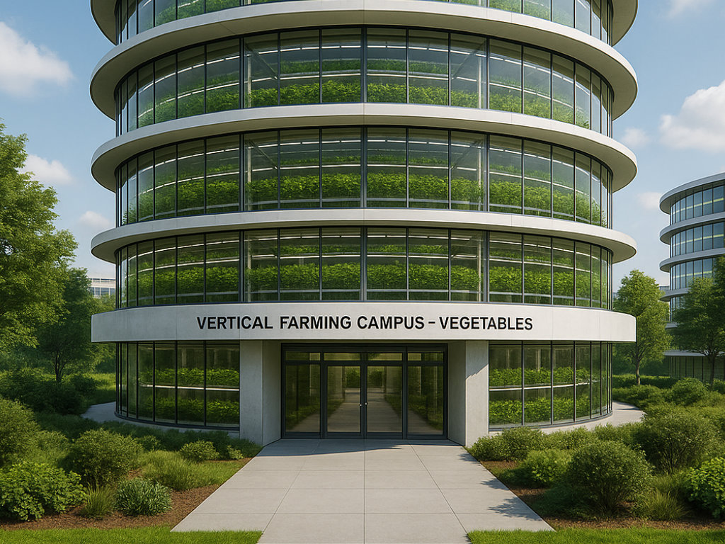Controlled vertical farming environment with advanced systems