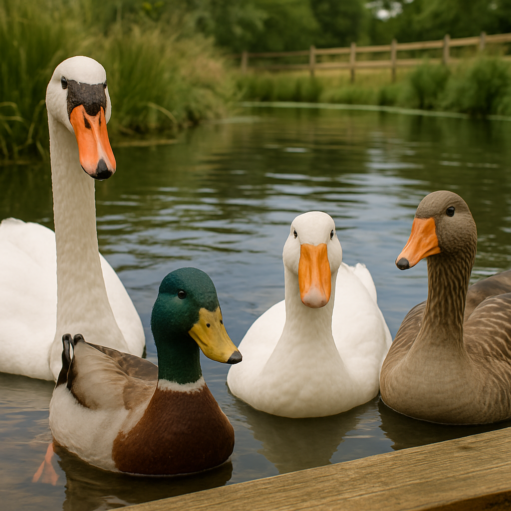 Visitors walking through a peaceful sanctuary path