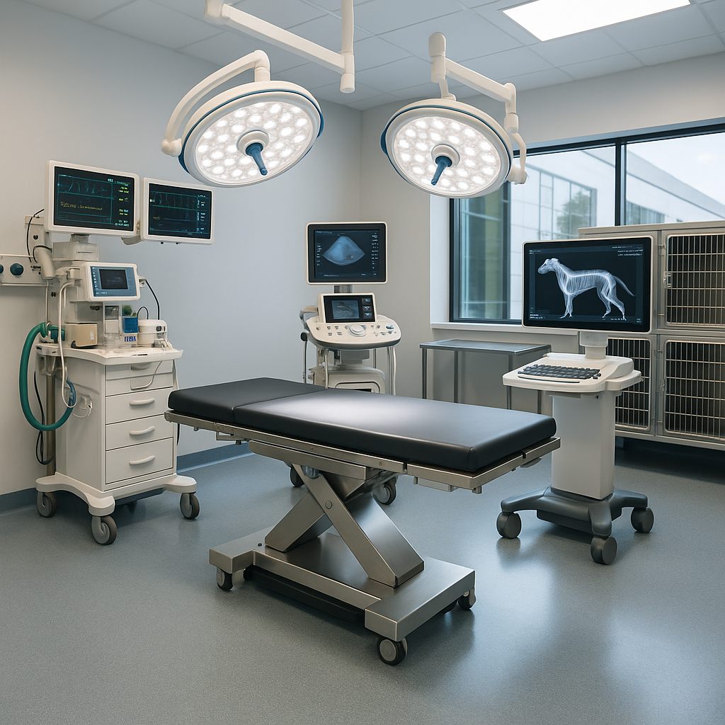 Veterinary care and advanced equipment being used to support sanctuary animals